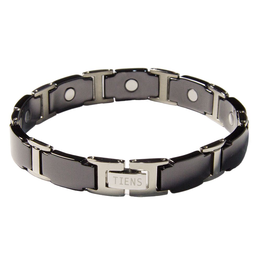ТИТАНОВЫЙ МАГНИТНЫЙ БРАСЛЕТ Black, удлиненная модель|tiens|RU